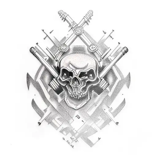 Combine Your Love For The Gym And Metal Music Into A Tattoo Design