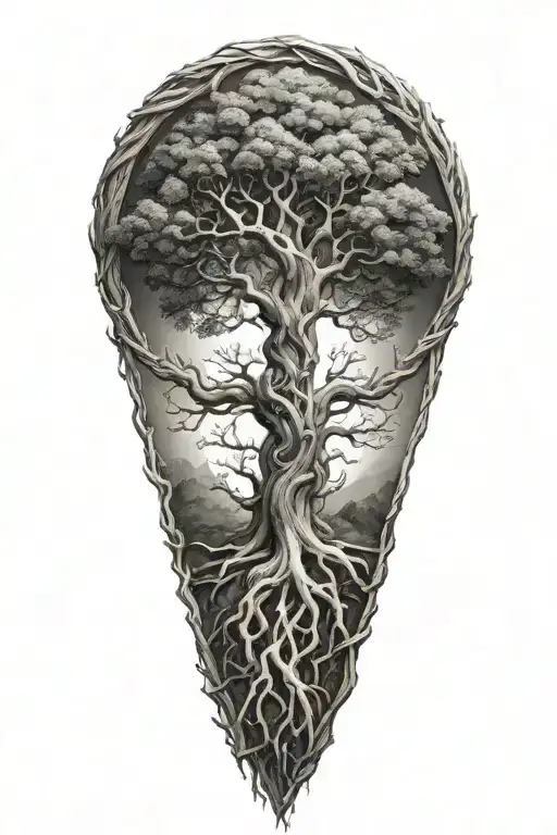 Yggdrasil Tree Intertwined