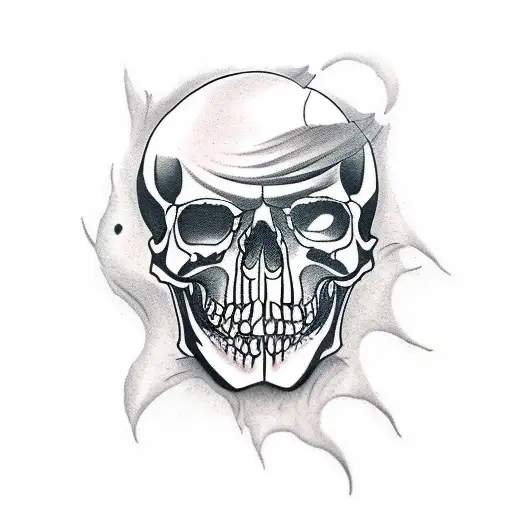 Full Leg Sleeve With Skulls And Grim Reaper