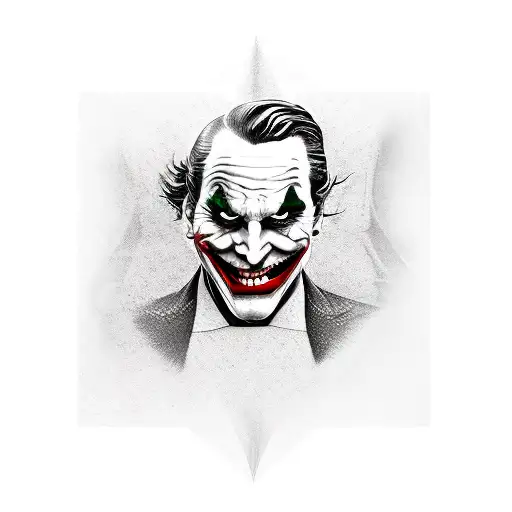 Joker Face With Different Emotions In Background