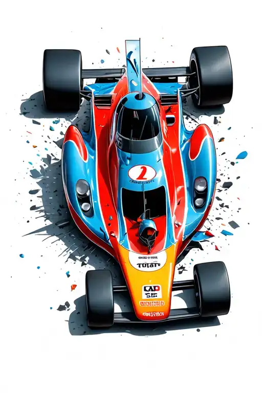 Racing Car Crashed With Snagre