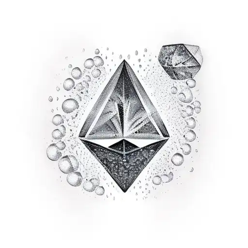 Big Diamond With Raining Smaller Diamonds