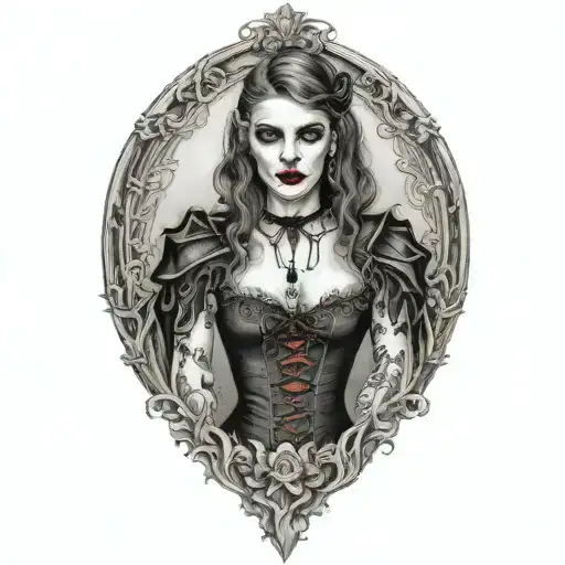 Female Vampire Girl Full Body