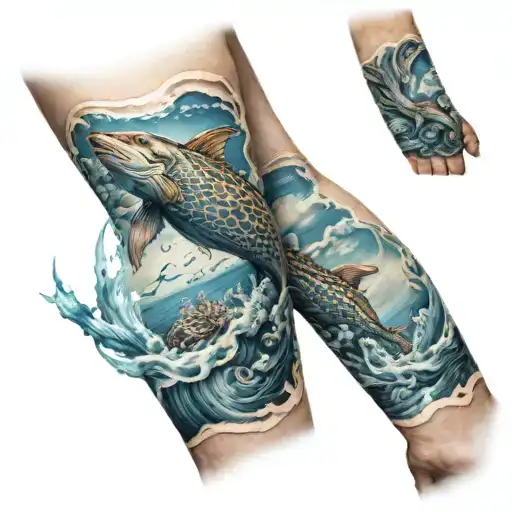 Ocean Theme Arm Sleeve