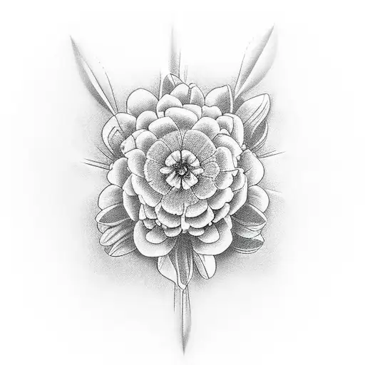 Acoustic Guitar With No Strings And Wildflowers Inside