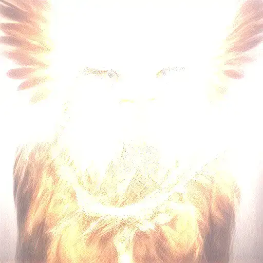 Eagle Facing Forward Holding A Cross And Branch