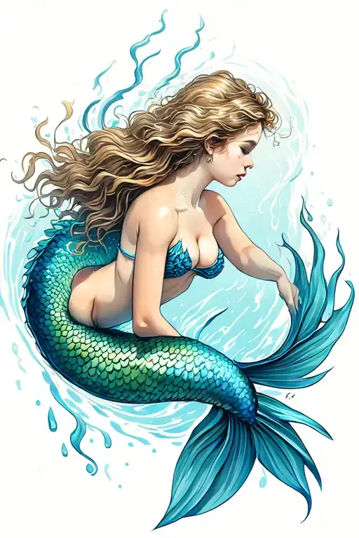 Mermaid Swimming