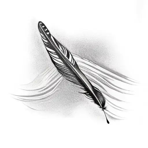 Feather That Spreads Into Crows