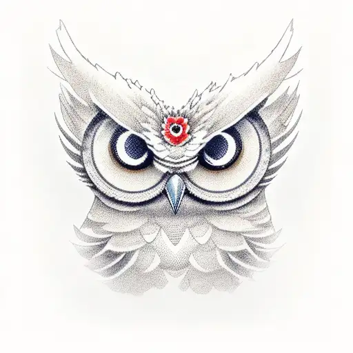 Japanies House With Owl