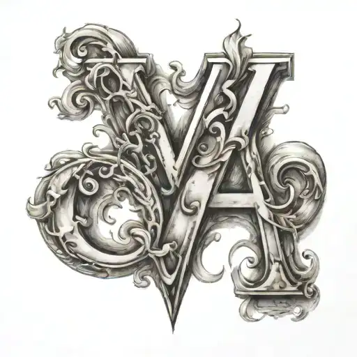 Letter A And C With Love And Connection