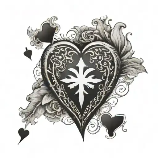 Ace Of Hearts Broken By Darkness