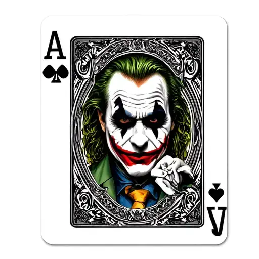 Joker Barajas Of Cards With Black Black Colors
