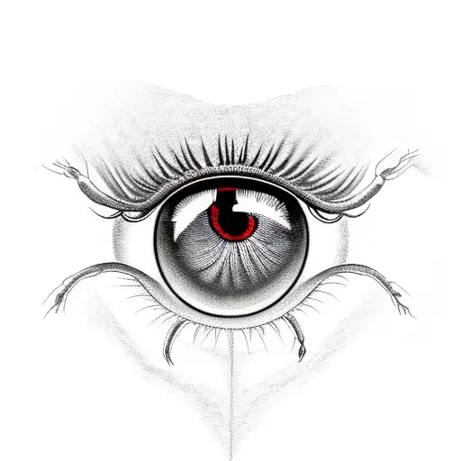 Eye With A Spider And Hourglass