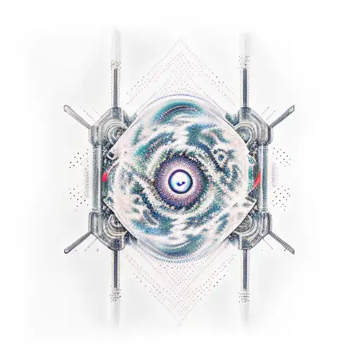 Pixelate Away Into A Space Scape