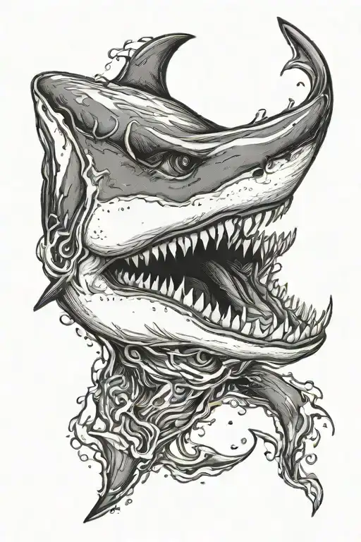 Great White Shark Mouth Open