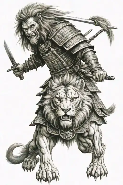 Samurai Warrior Lion