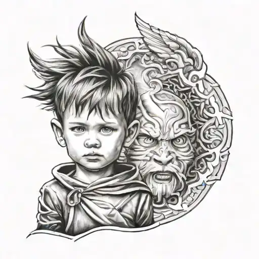 One Kid With Two Parts Good Vs Evil