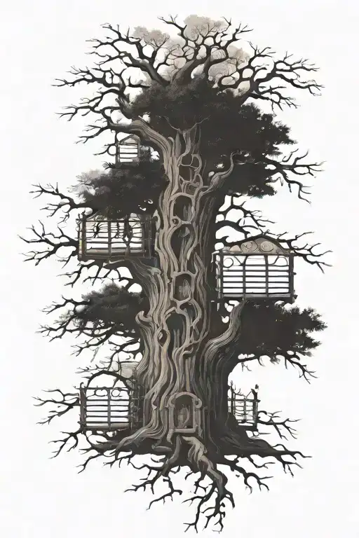 A Family Tree Going To To Heaven Gates