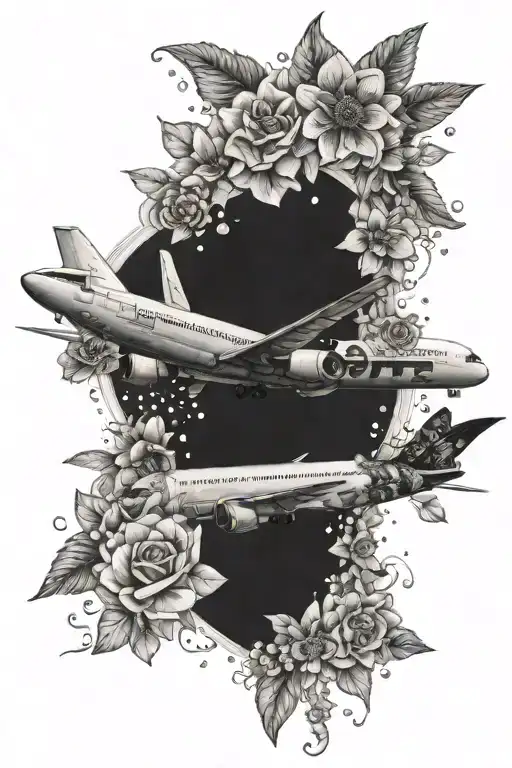 Flowers Airplane Gym Self Love Galaxy Mandala