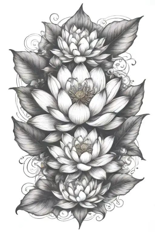 Lotus Flower Surrounded