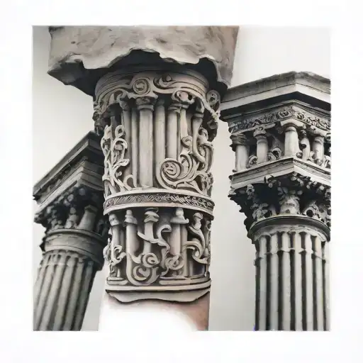 Roman Pillar That Wraps Around Forearm