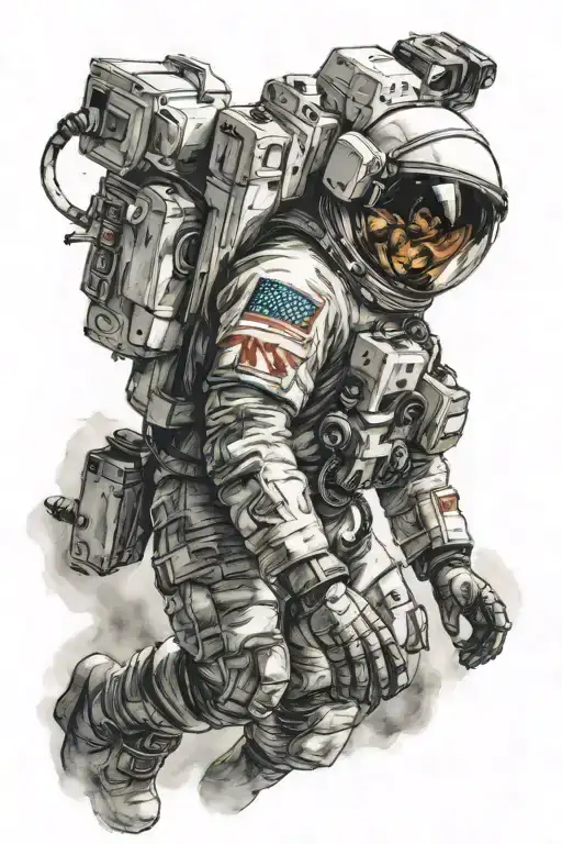 Astronaut Football Player Son