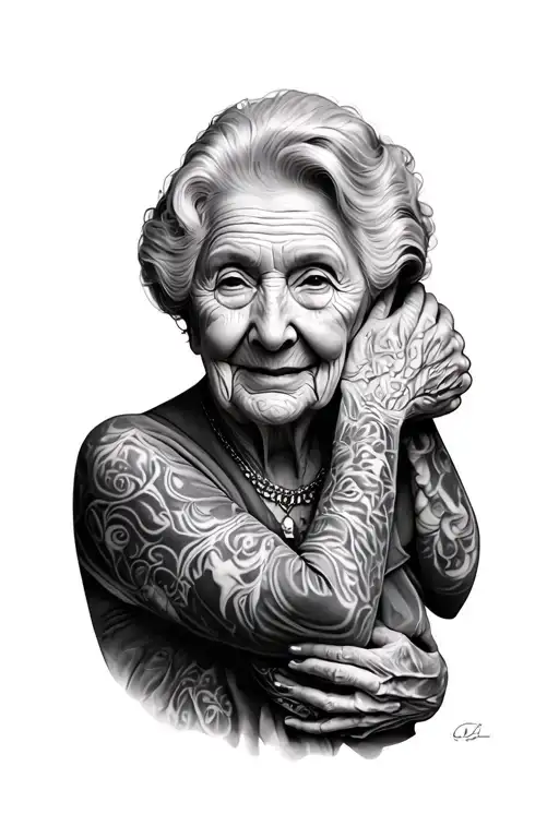 Grandma Figure Hugging