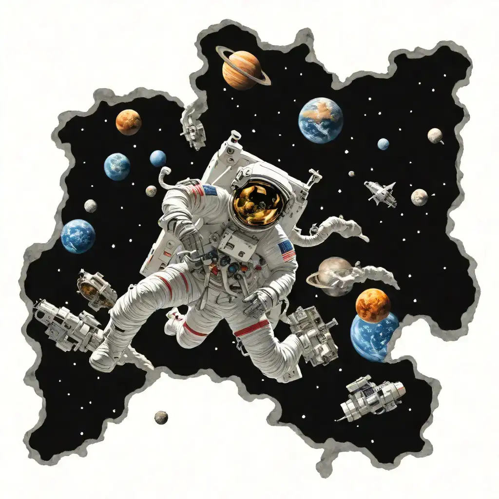 Space With Astronaut Suit