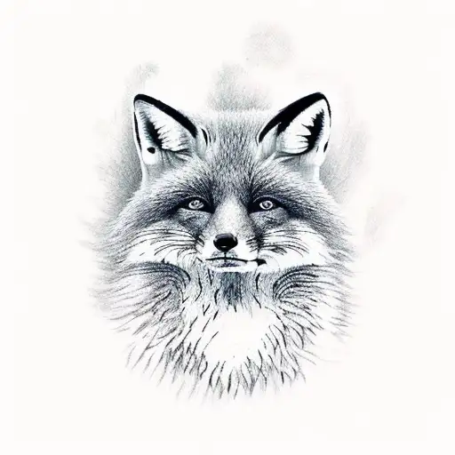 Fox In Scandinavian Nature