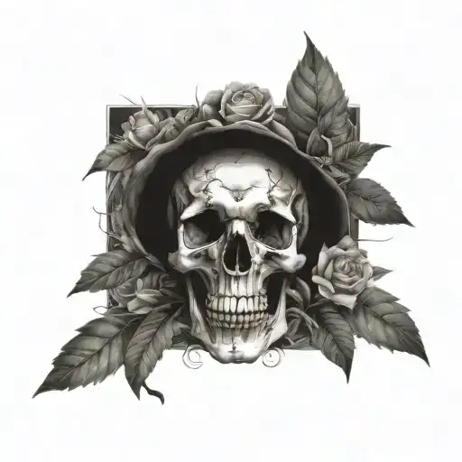 Skull And Nature Inspired