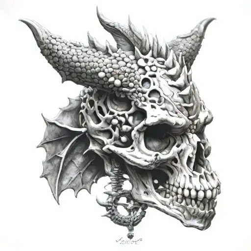 Dragon Skull Barbell