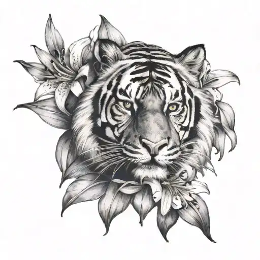 Tiger And Lily Flower