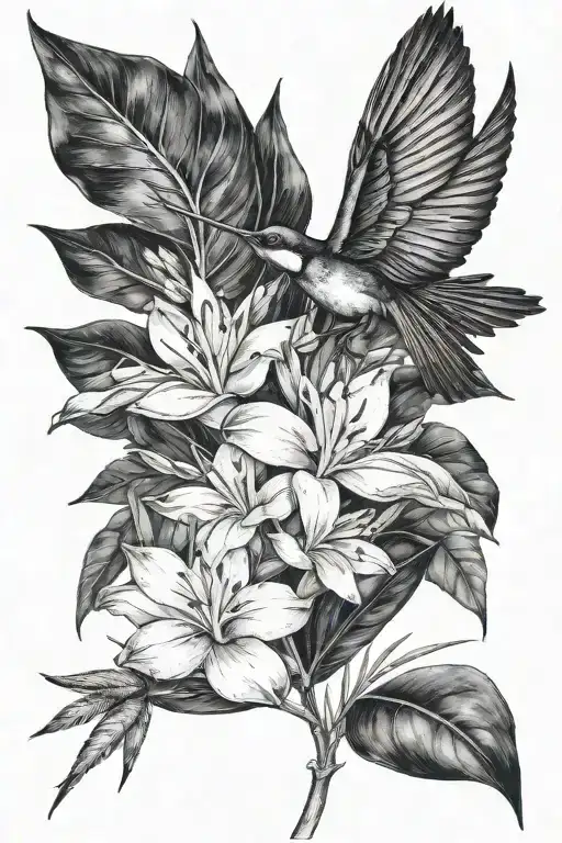 Bird Of Paradise With Dragonfly Perched