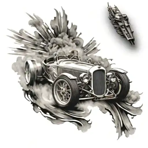 Car Racing Car Speeding