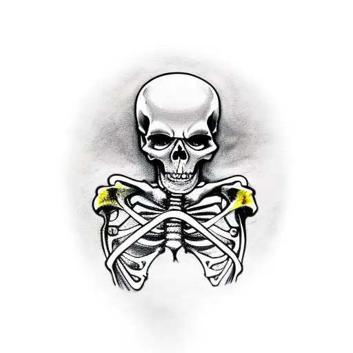 Skeleton Biker With A Scythe