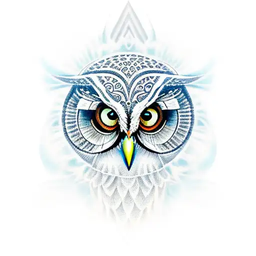 Eye Of Horus On A Owl