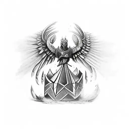 A Fenix Bird A A Knight Chess Piece