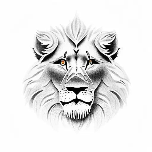 Lions Head Connected To Dna Strand Made From A Family Tree