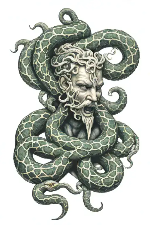 Medusa Real Face Real Snakes