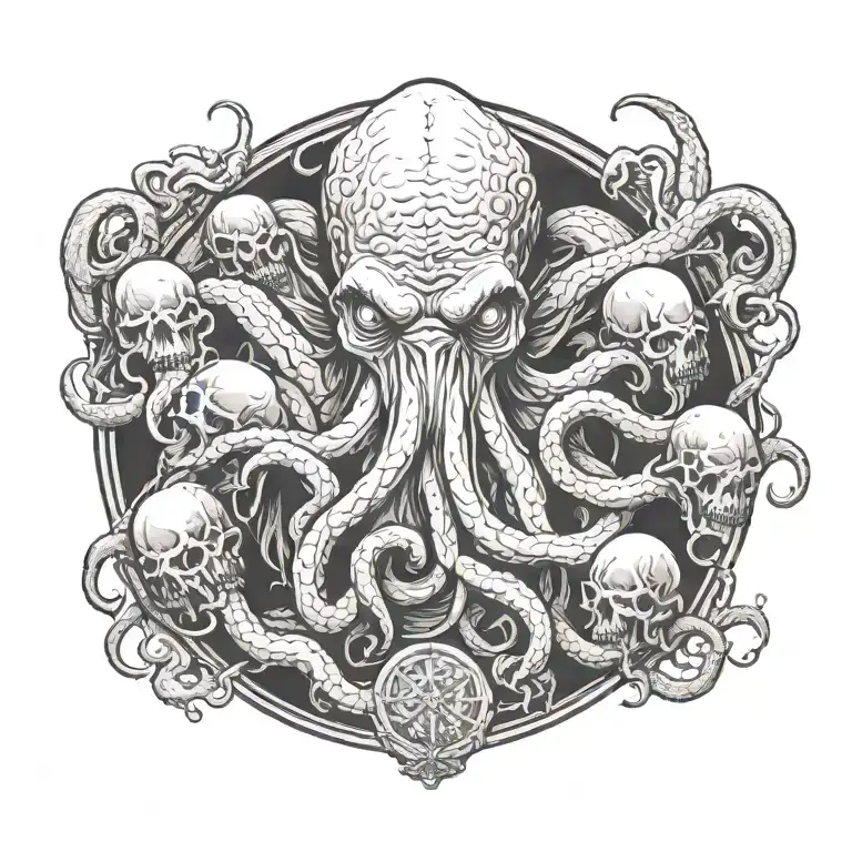 Cthulhu Eating Cultists