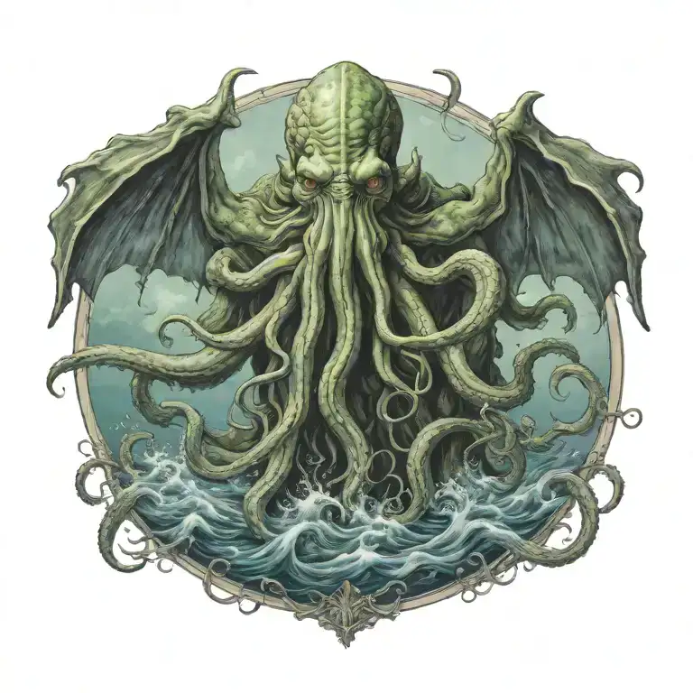 Cthulhu Rising From The Ocean