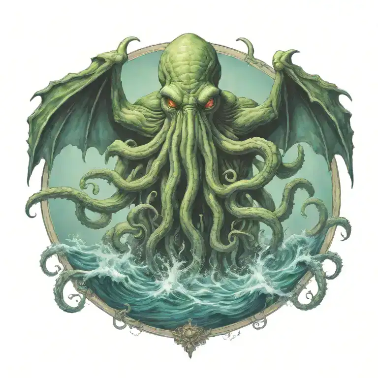 Cthulhu Rising From The Ocean