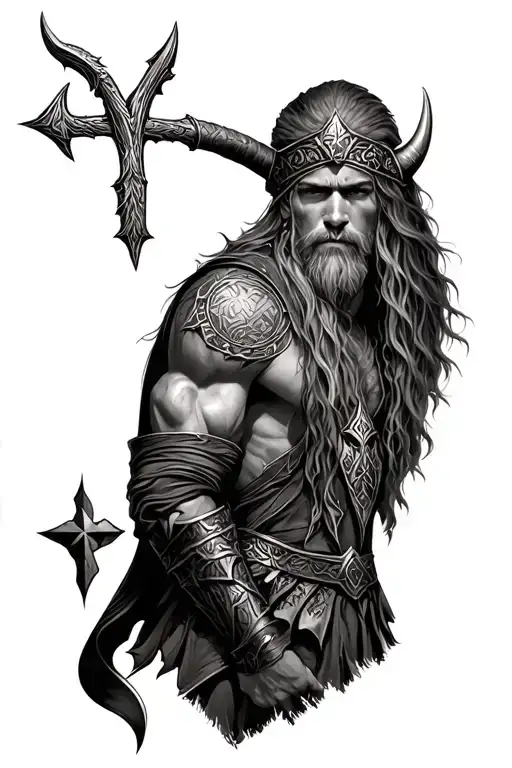 Strength And Protection Viking Rune