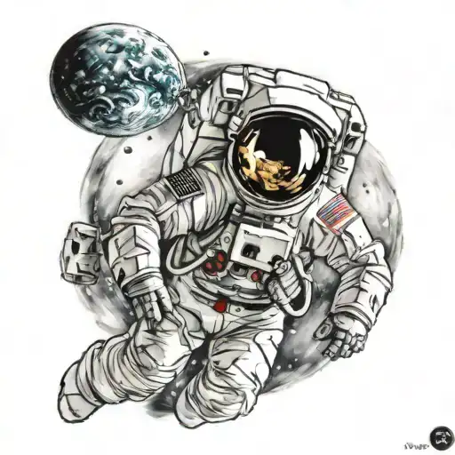 Astronaut In Space Sleeve