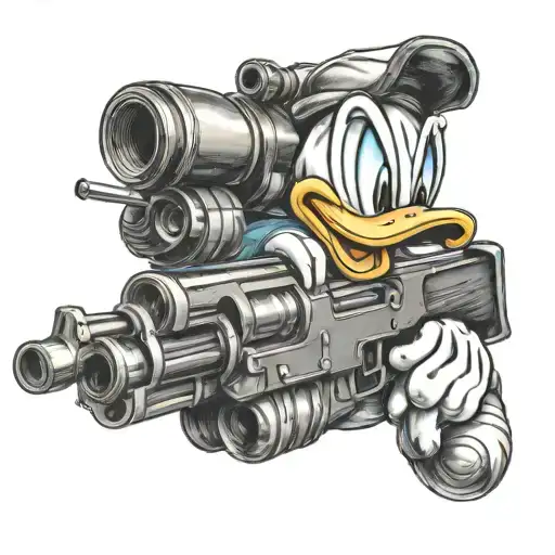 Donald Duck Gun Wrapped