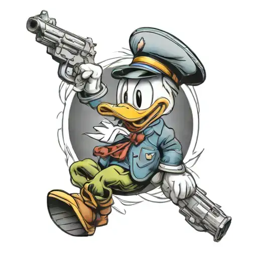 Donald Duck Gun Wrapped