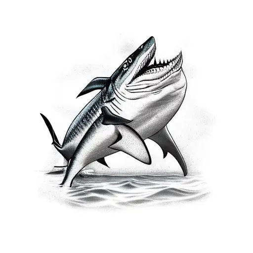 Maxican Fat Fisherman Wrestles With Shark Wearing A Sombrero