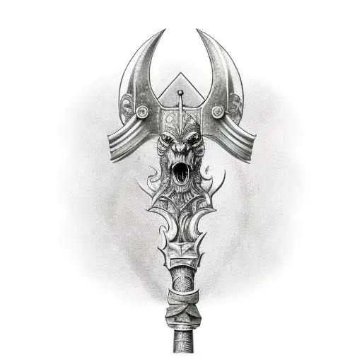 Ancient German Warrior Axe