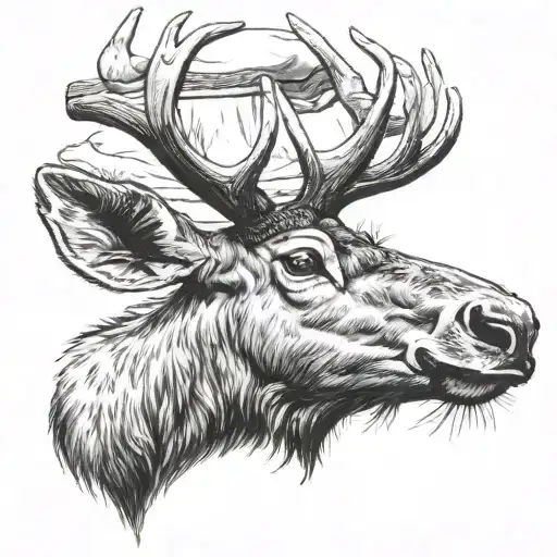 Nourth Elk And Chef Hat