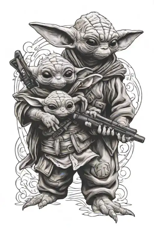 Grogu And Baby Mando